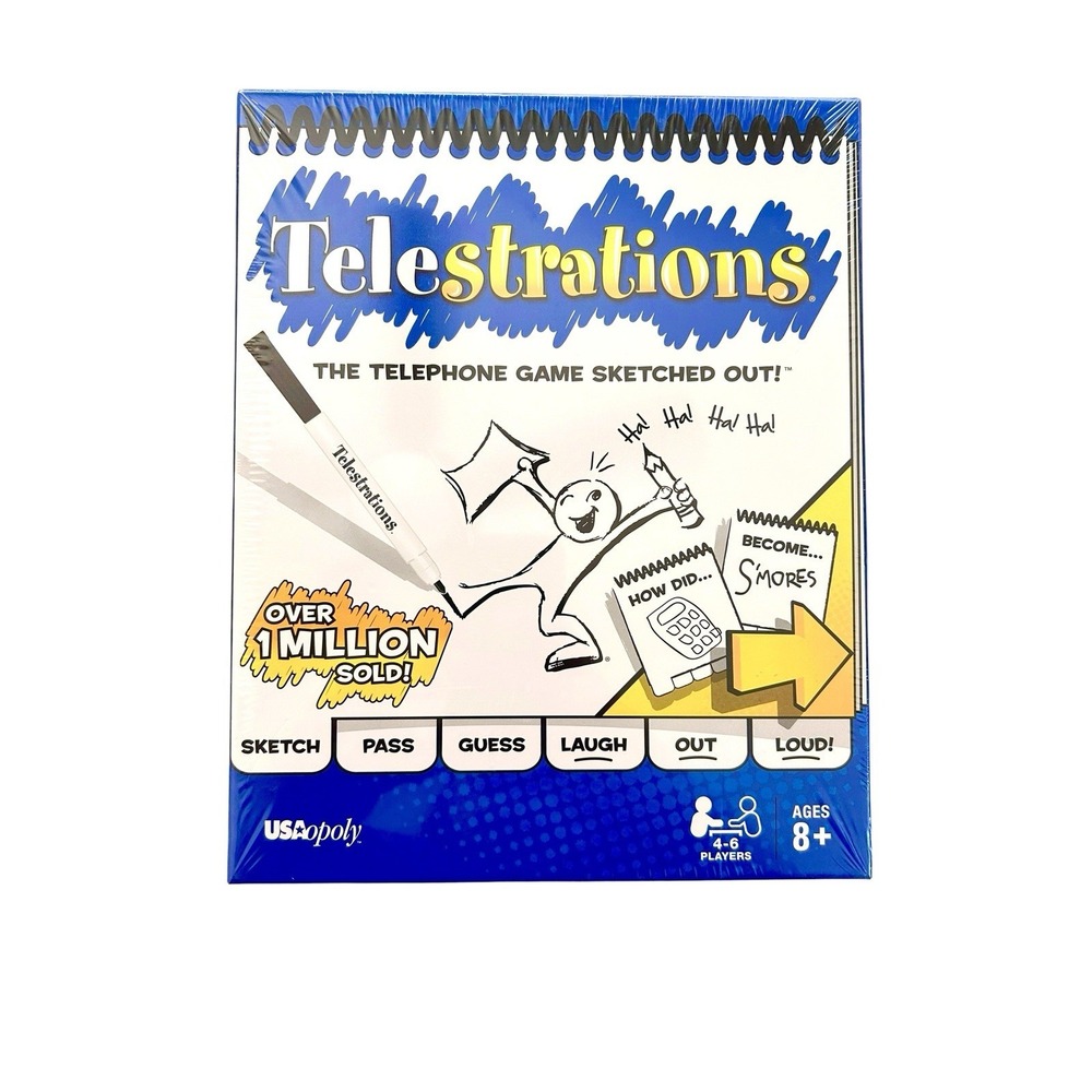 Telestrations The Telephone Game Sketched Out Family Pack Game Brand New Sealed